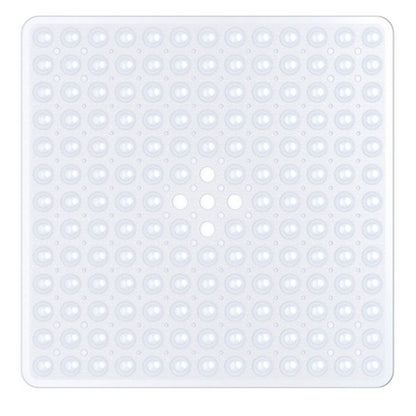 Antislip Badmat met Zuignappen – Veilig Vaste Mat voor Bad en Douche – Vierkant Design met Drainagegaten – PVC Douchevloermat – Machinewasbaarbaar