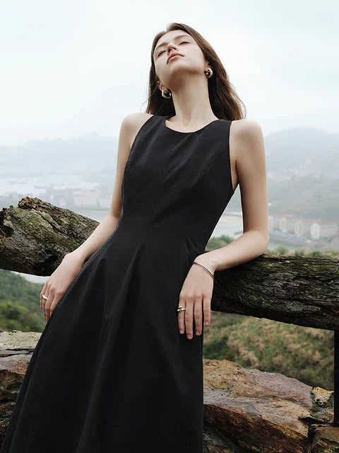 Mouwloze Jurk Zomerse Vrouwelijke Jurk Elegante Stijl