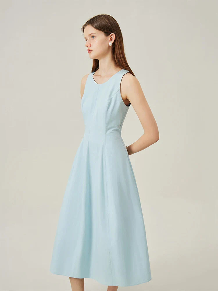 Mouwloze Jurk Zomerse Vrouwelijke Jurk Elegante Stijl