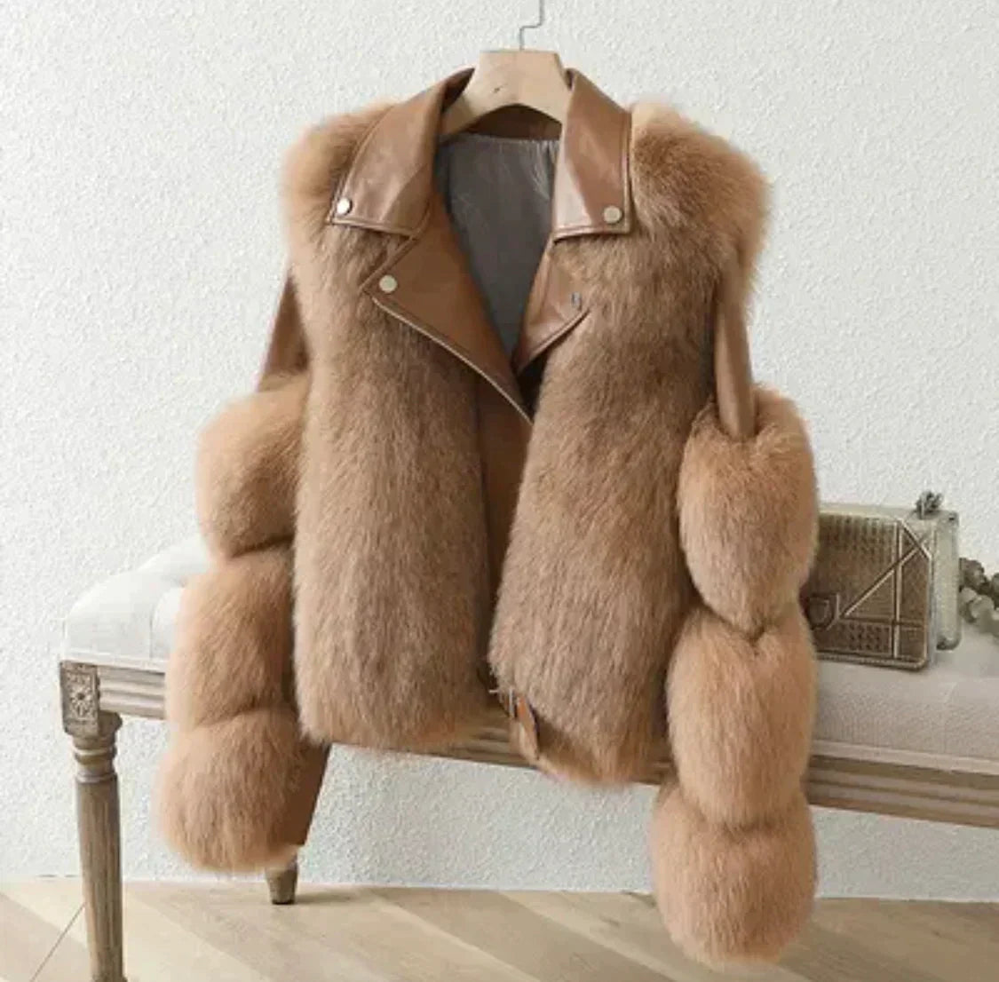 Leren Jas Vrouw Warm en Elegant - StudioMarella