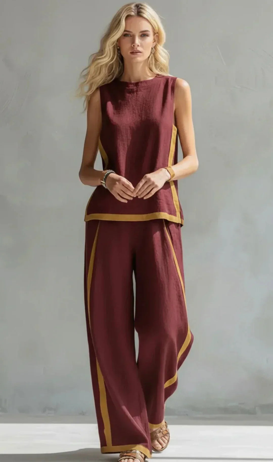 Dames Set Gilet en Broek Elegant Pasvorm