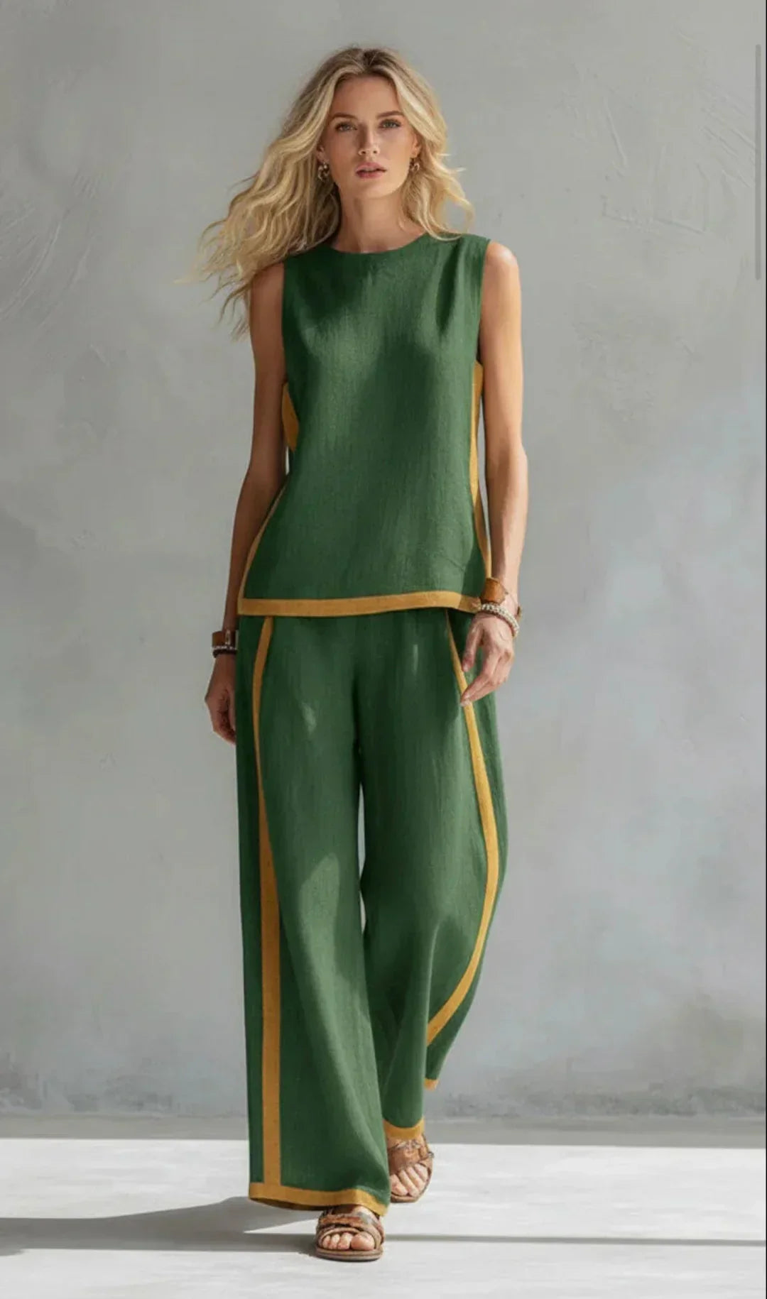 Dames Set Gilet en Broek Elegant Pasvorm