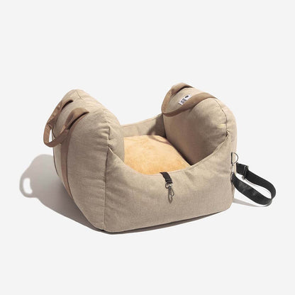 Autostoel Hondenmand First Class - Comfortabel Reiskussen voor Hond of Kat - Verstelbaar Wasbaar Autoreizen
