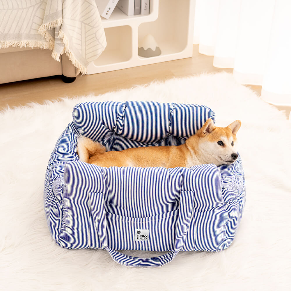 Hondenautostoel Draagbaar Reisbed Comfortabel Bolster Veilige Zetel voor Kleine Honden Katten Huisdieren