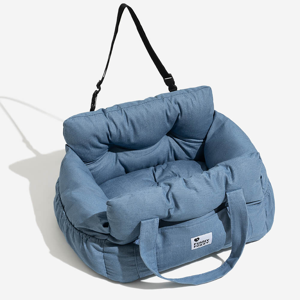 Hondenautostoel Draagbaar Reisbed Comfortabel Bolster Veilige Zetel voor Kleine Honden Katten Huisdieren