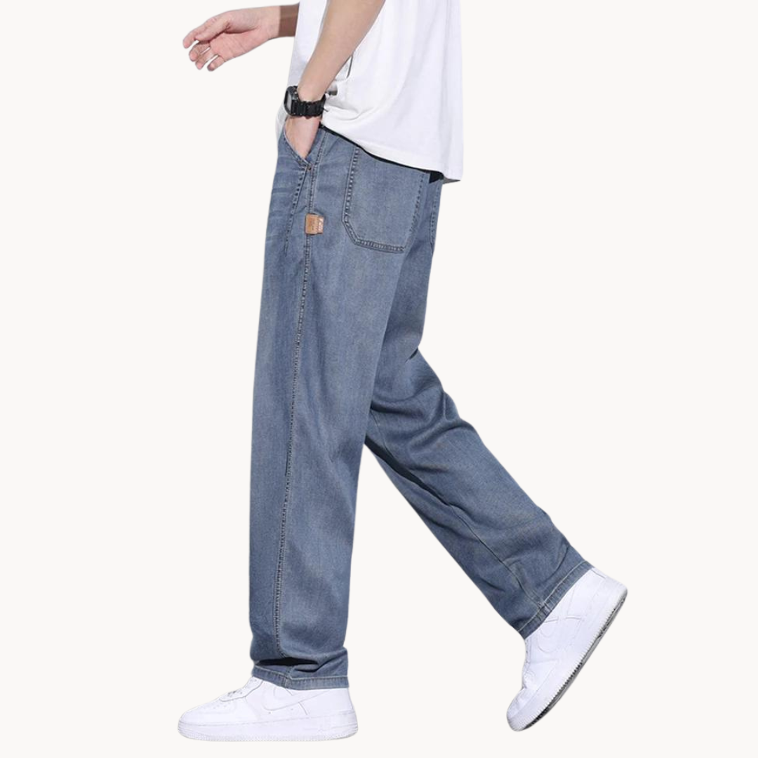 Heren Jeans Loose Fit Retro Casual Stijl