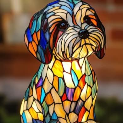LED Nachtlampje Hond Beeldje 15 cm USB – Decoratieve Hondenrassen Sfeerlamp voor Slaapkamer Bureau Kinderkamer