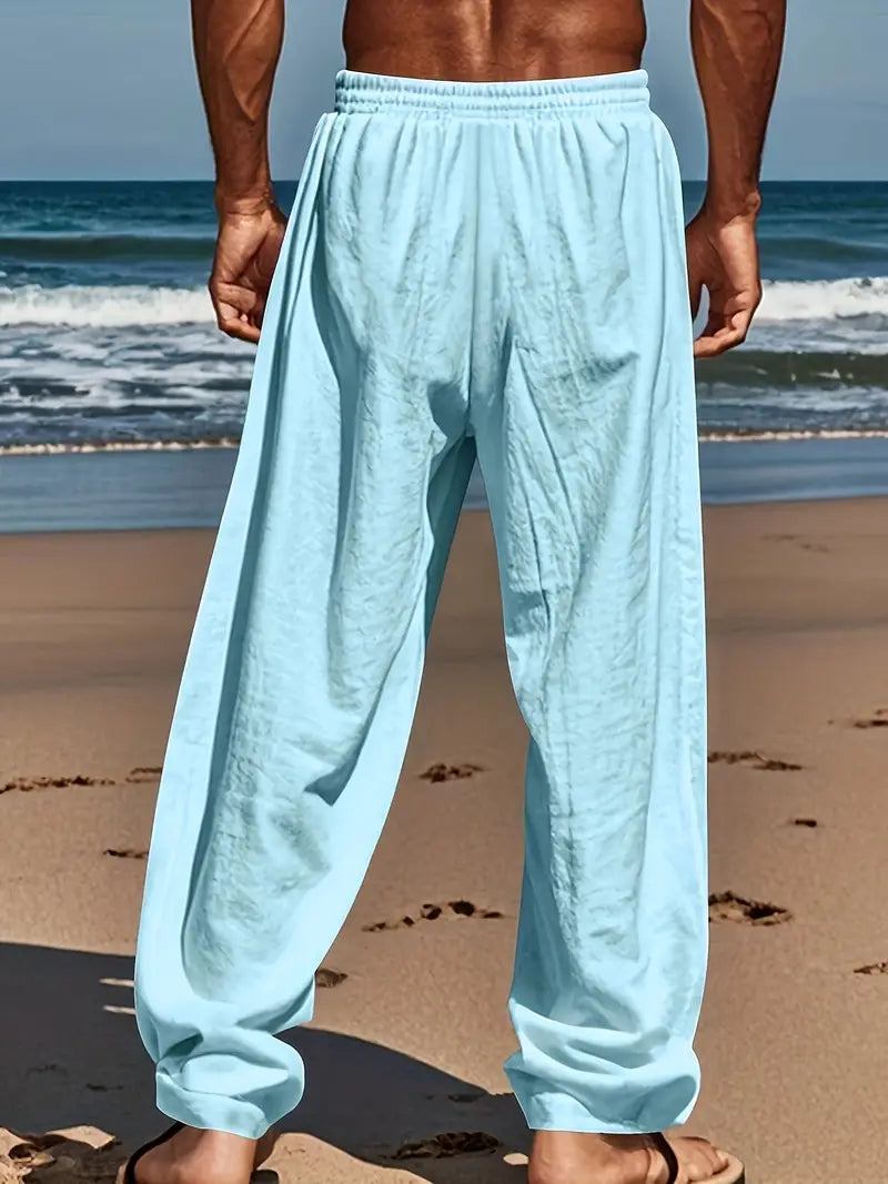 Linnen Broek Zomerse Comfortabele Stijl voor Mannen