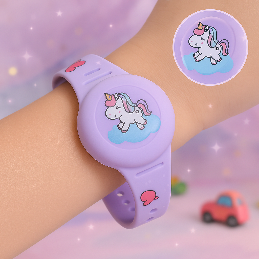 AirTag Armband Kinderen | Locatie van je Kind Volgen via Zoek Mijn | Verstelbaar Siliconen Polsbandje | Voor School, Speeltuin & Vakantie