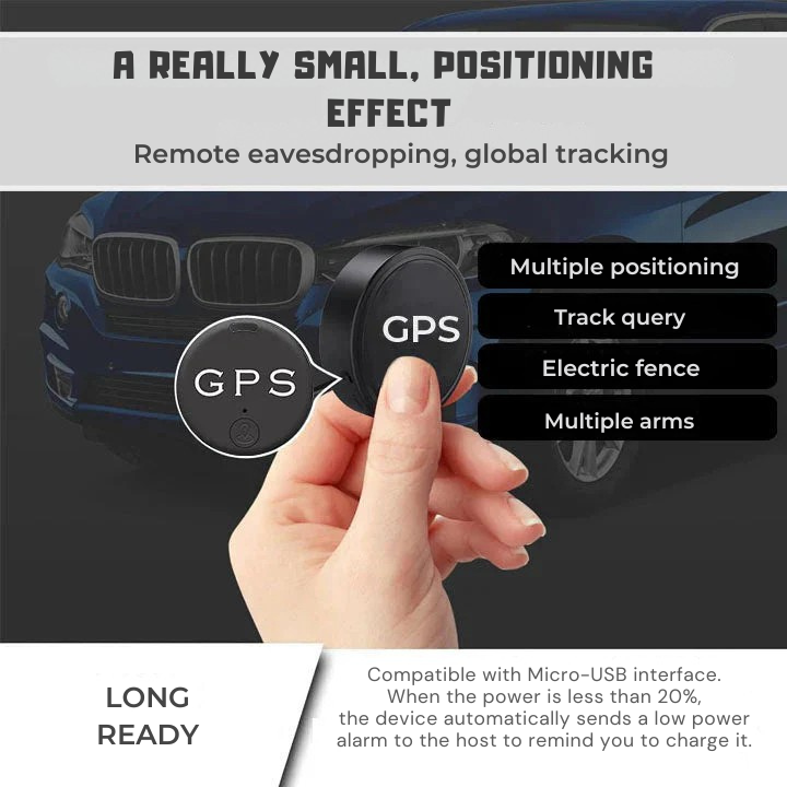 GPS Tracker met Magnetische Bevestiging | Realtime Tracking via App | Voertuigen en Waardevolle Spullen Volgen | Langdurige Accuduur
