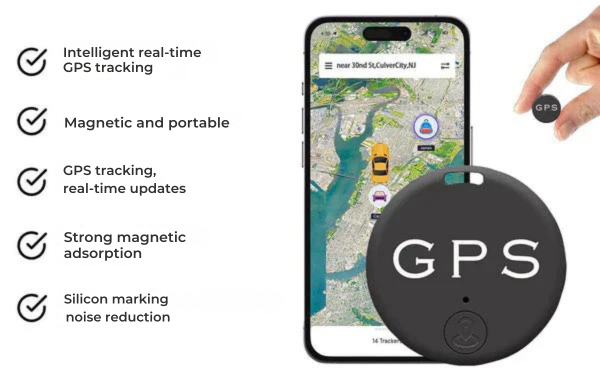 GPS Tracker met Magnetische Bevestiging | Realtime Tracking via App | Voertuigen en Waardevolle Spullen Volgen | Langdurige Accuduur