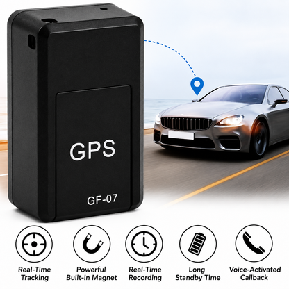 Compacte GPS Volgtracker met Realtime Lokalisatie en Magnetische Bevestiging voor Auto en Bagage zonder Abonnement