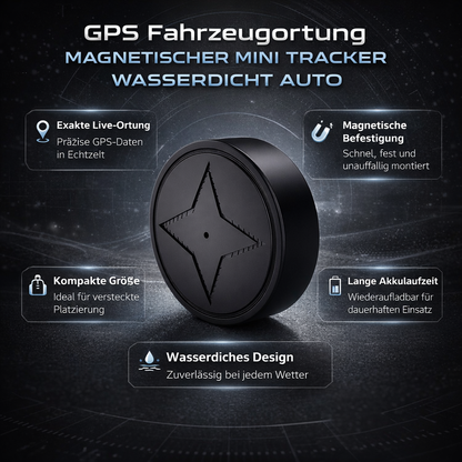 Compact GPS-volgapparaat met Magnetische Bevestiging Waterdicht Real-time Locatie Voertuigtracker Oplaadbaar Mini-formaat