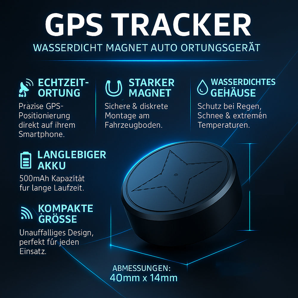 Waterdichte GPS Tracker met Magneet voor Realtime Voertuiglocatie