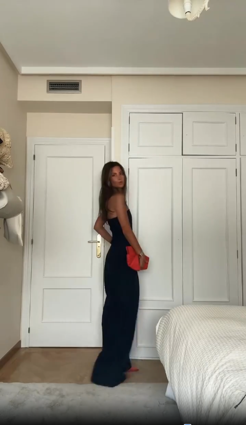 Jumpsuit Zonder Bandjes Elegante Avondkleding