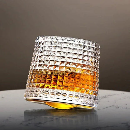 Draaibare Whiskyglazen Set – Loodvrij Kristal – Voor Intense Aromas en Stijlvol Genieten