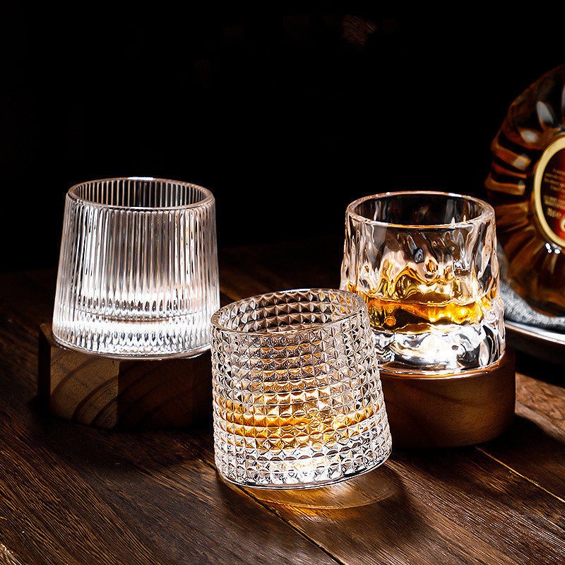 Draaibare Whiskyglazen Set – Loodvrij Kristal – Voor Intense Aromas en Stijlvol Genieten