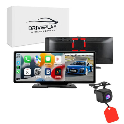 Draadloze CarPlay & Android Auto Display – Universeel Autoscherm met Touchscreen en GPS-Navigatie voor Veilige Handsfree Bediening