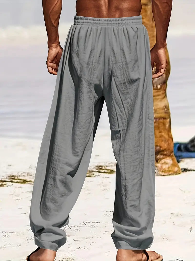 Lichte Zomerbroek Heren Linnen Casual Maes