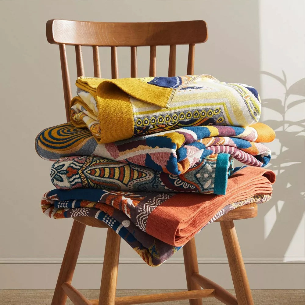 Katoenen Plaid Sunburst – Zacht & Luchtig Vierseizoenen Deken 150x200