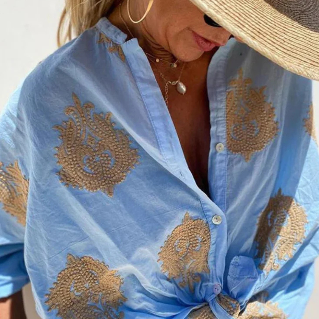 Lichte Vrouwelijke Blouse Elegant en Chic