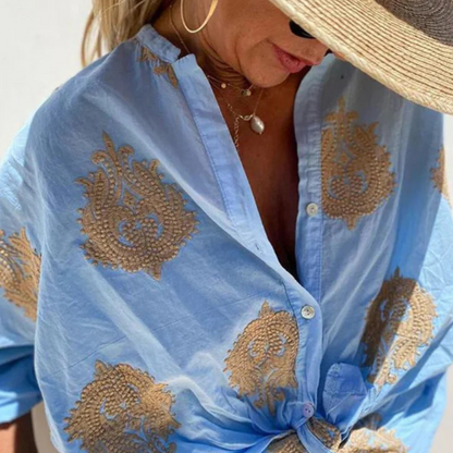 Lichte Vrouwelijke Blouse Elegant en Chic