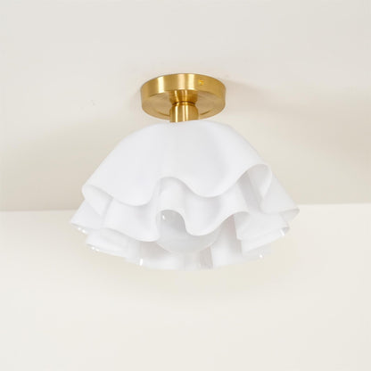 Plafondlamp Modern Gevouwen Design Acryl Koper E27 LED Woonkamer