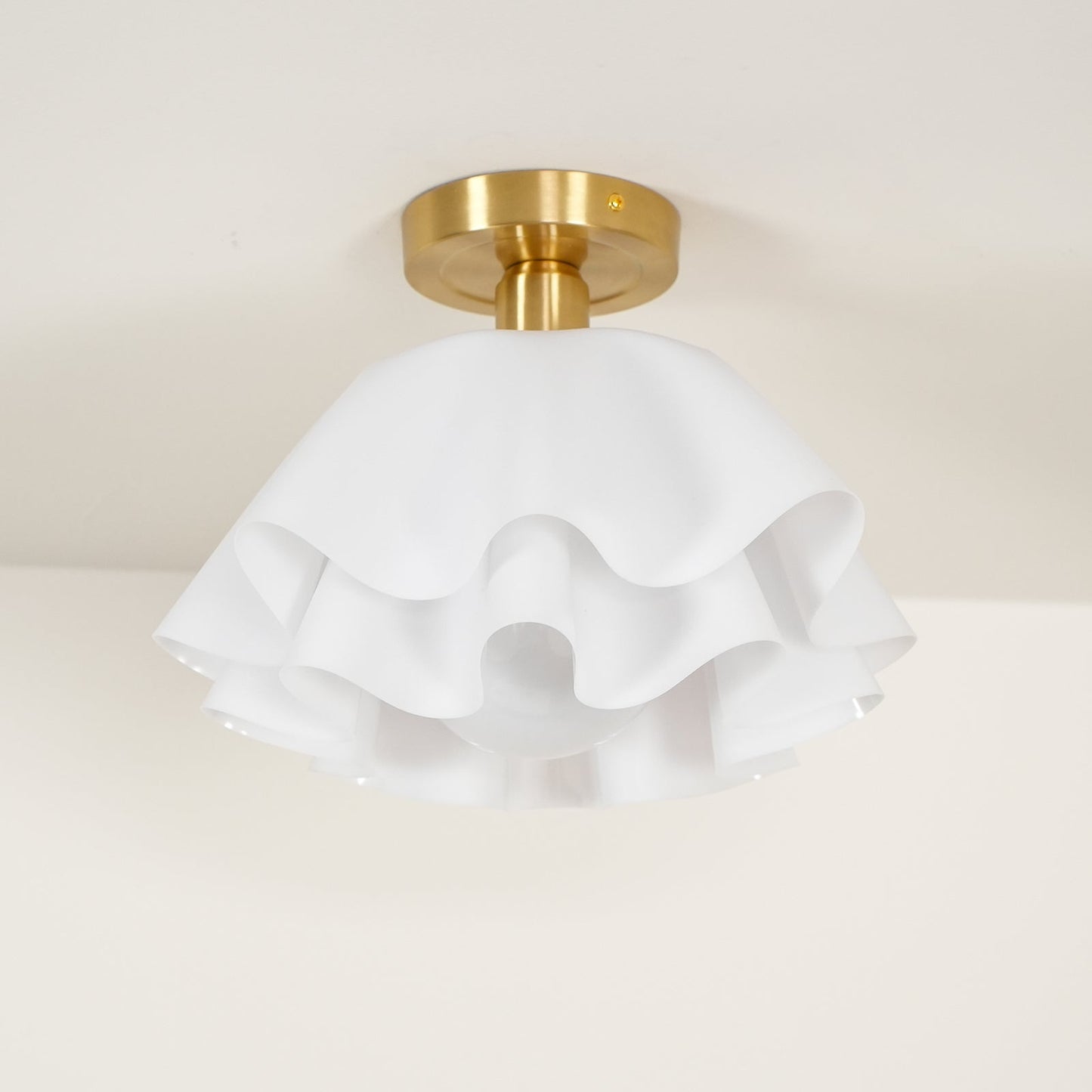 Plafondlamp Modern Gevouwen Design Acryl Koper E27 LED Woonkamer