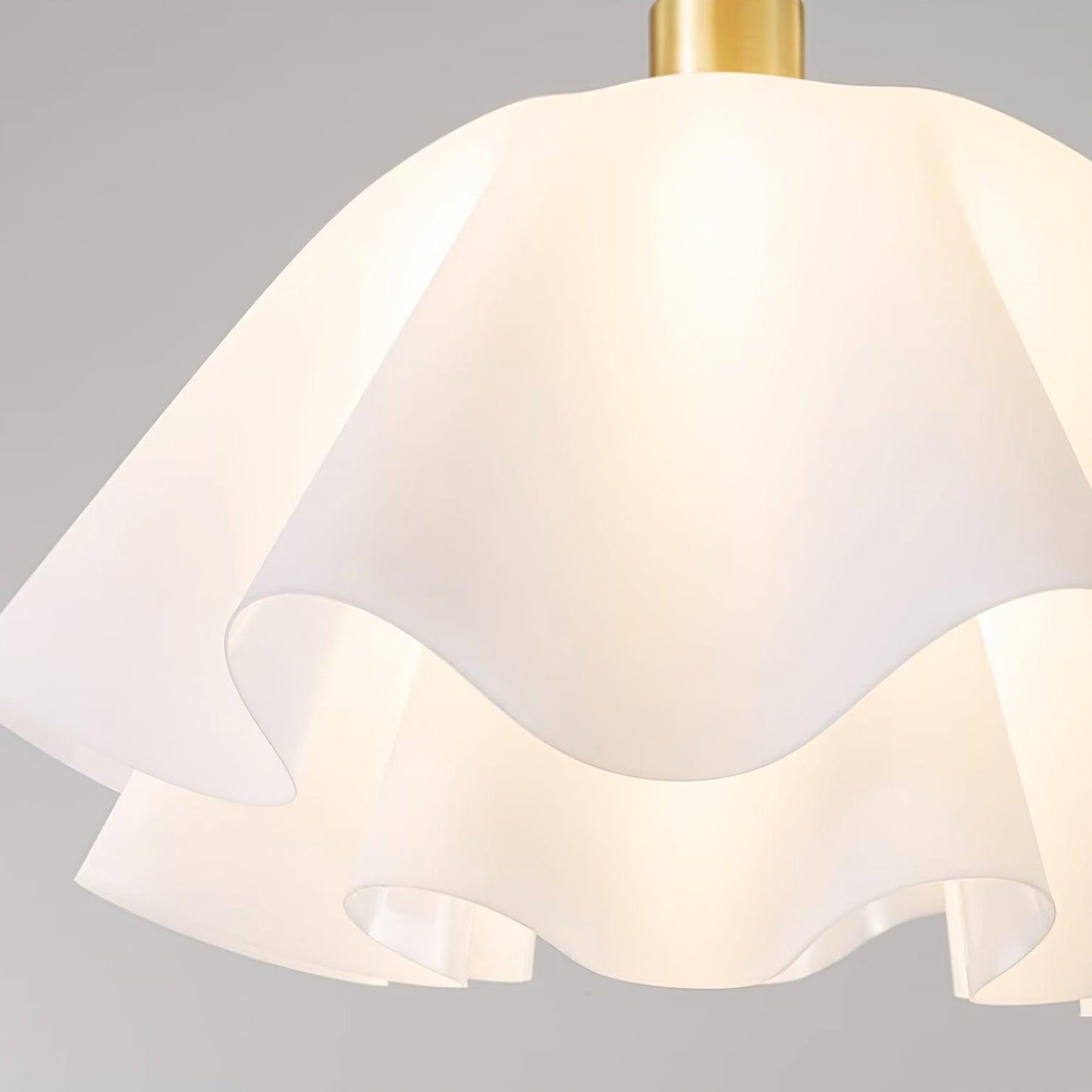 Plafondlamp Modern Gevouwen Design Acryl Koper E27 LED Woonkamer