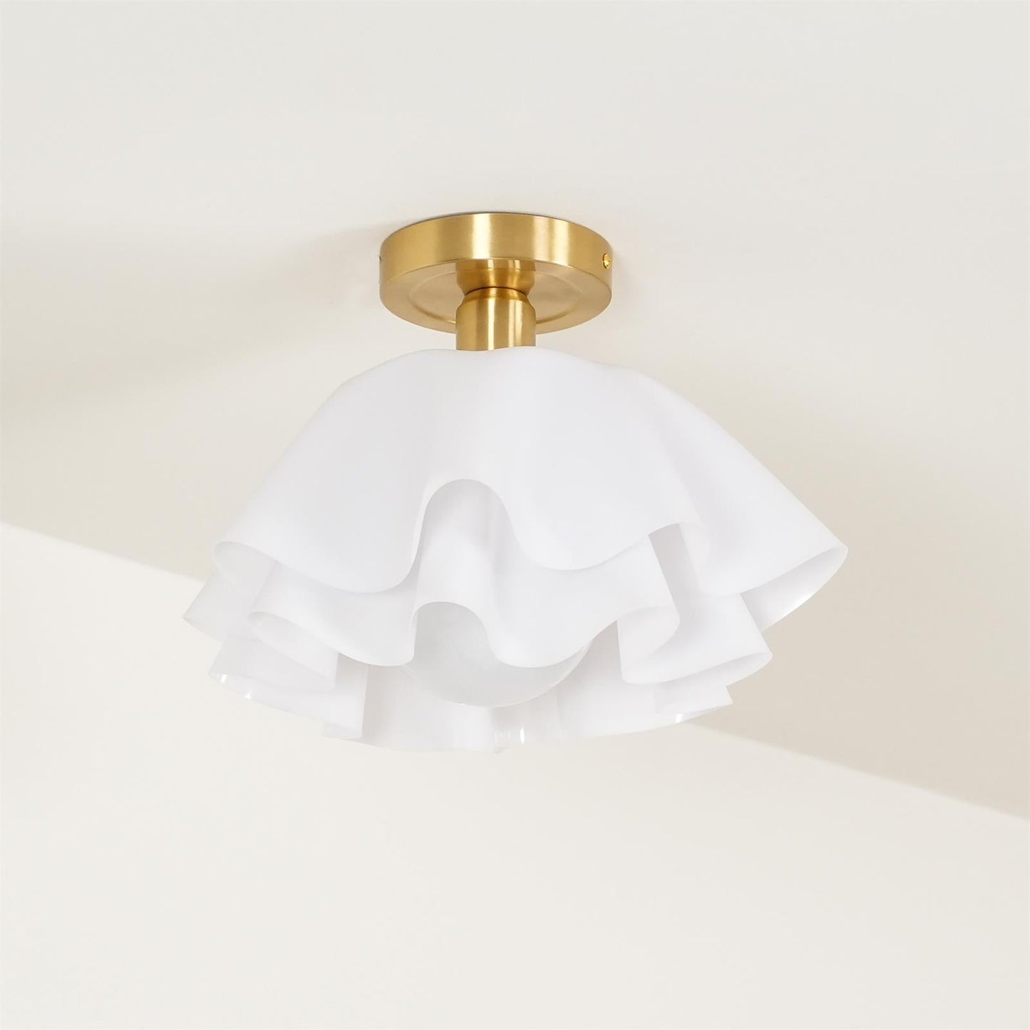 Plafondlamp Modern Gevouwen Design Acryl Koper E27 LED Woonkamer