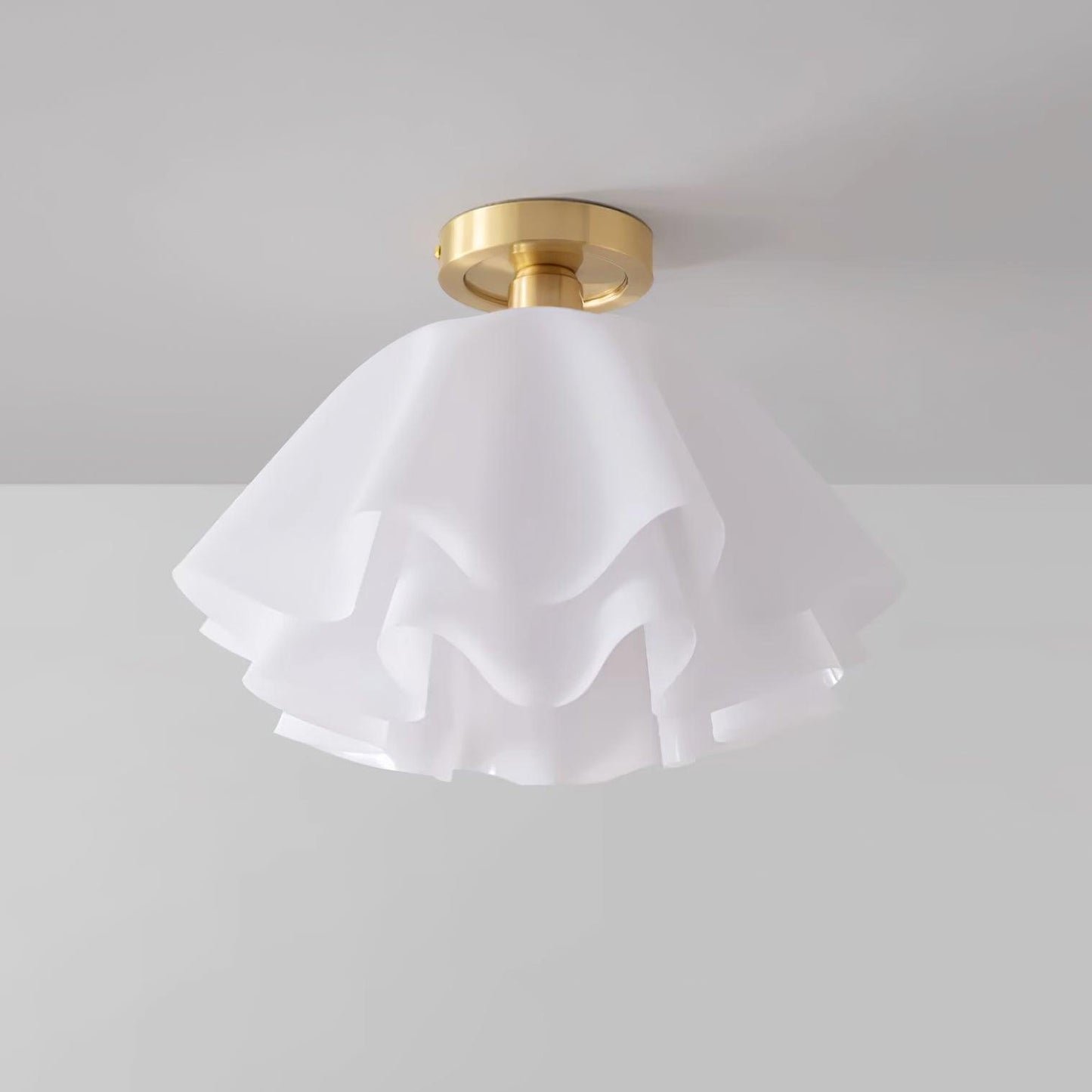 Plafondlamp Modern Gevouwen Design Acryl Koper E27 LED Woonkamer