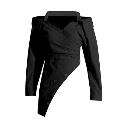 V-Hals Tuniek Lange Mouwen Zomerse Jurk