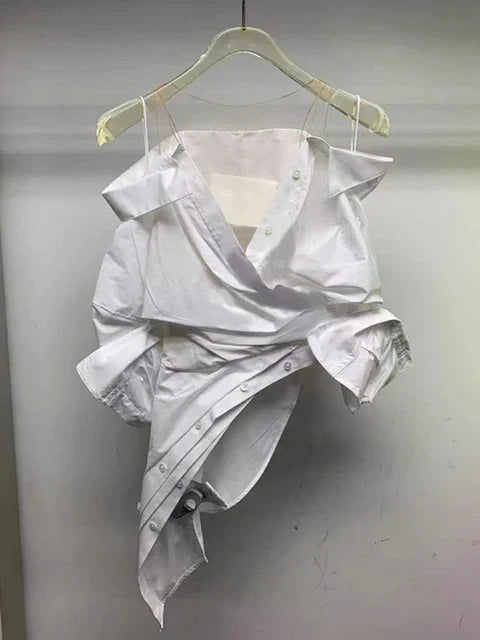V-Hals Tuniek Lange Mouwen Zomerse Jurk