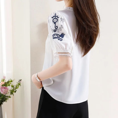 Dames Pullover Kant Paneel Mooi Design