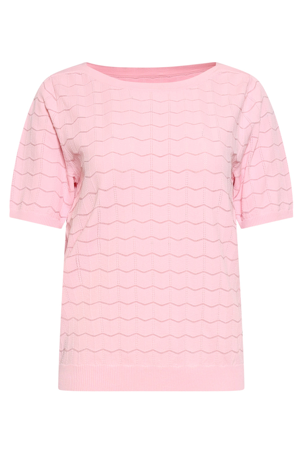 Gebreide Top Met Lurex | Luxe Roze - Gouden Top 1