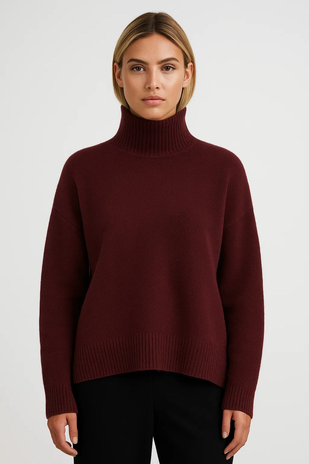 Dames Trui Hoge Kraag Warme Herfst Collectie