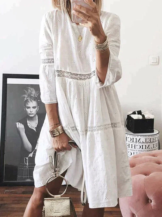 Zomerjurk Layla Kanten Vrouwelijke Stijl - StudioMarella