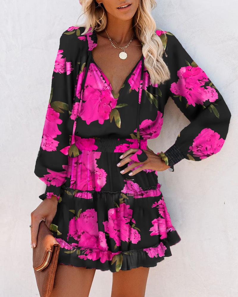 Bloemenjurk Mini | Korte Zomerjurk met Bloemenprint - StudioMarella