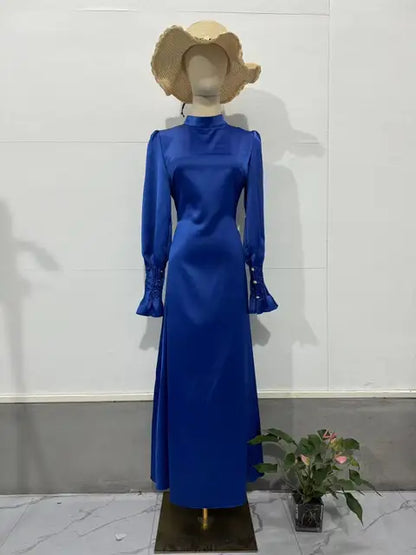 Maxi Jurk voor Vrouwen Bloesemprint Elegante Stijl