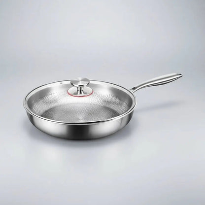 Antiaanbakkoekenpan met Titaniumcoating en Gehamerd Oppervlak voor Alle Kookplaten