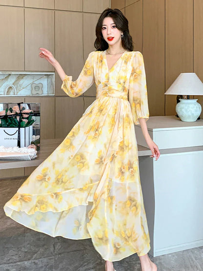 Boho Jurk Zomerse Maxi Jurk Elegante Vrouwenkleding - StudioMarella