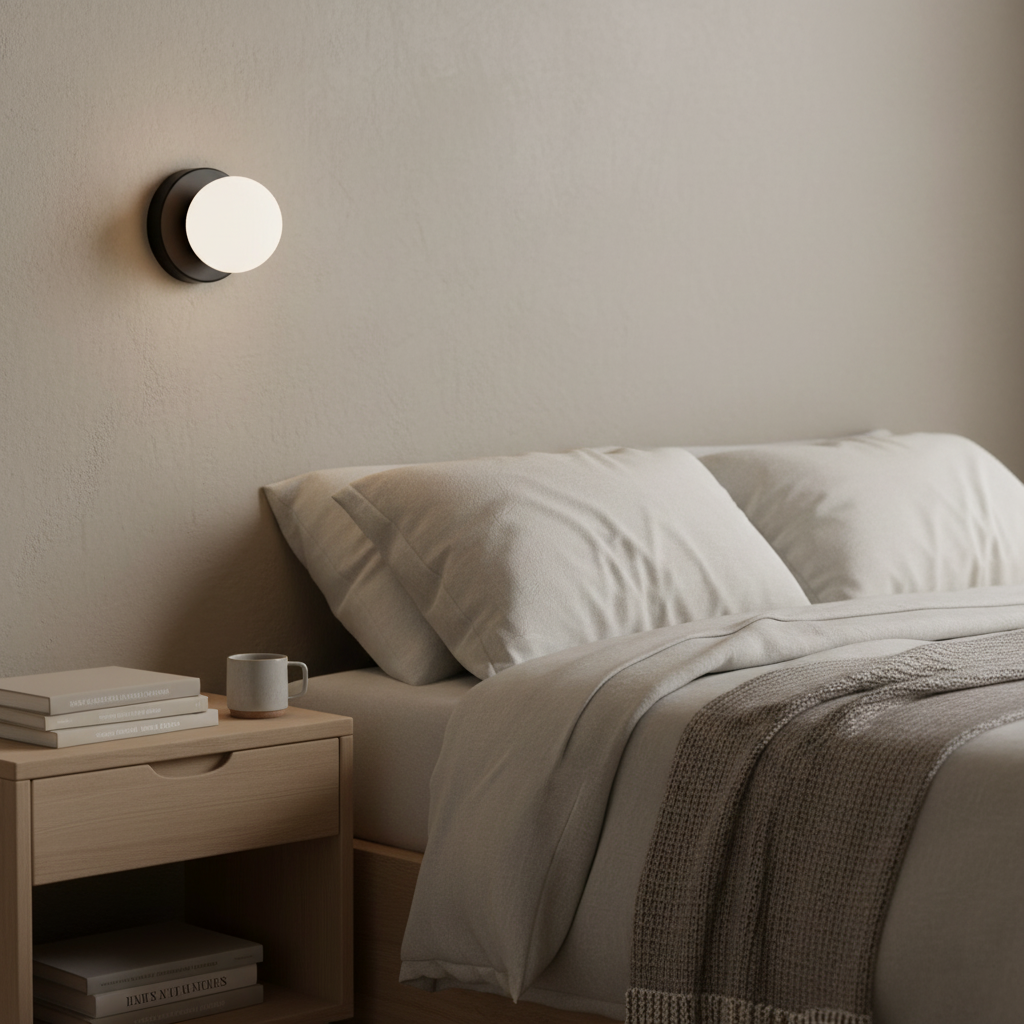 Wandlamp Glas Rond Nordisch Minimalistisch G9 LED Zwart Wit Groen Slaapkamer