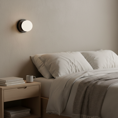 Wandlamp Glas Rond Nordisch Minimalistisch G9 LED Zwart Wit Groen Slaapkamer