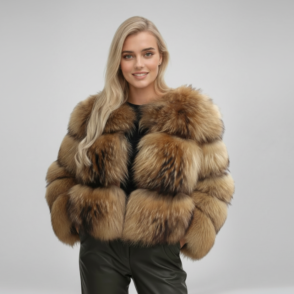 Dames Winterjas Warm Lange Pluche Jas - StudioMarella