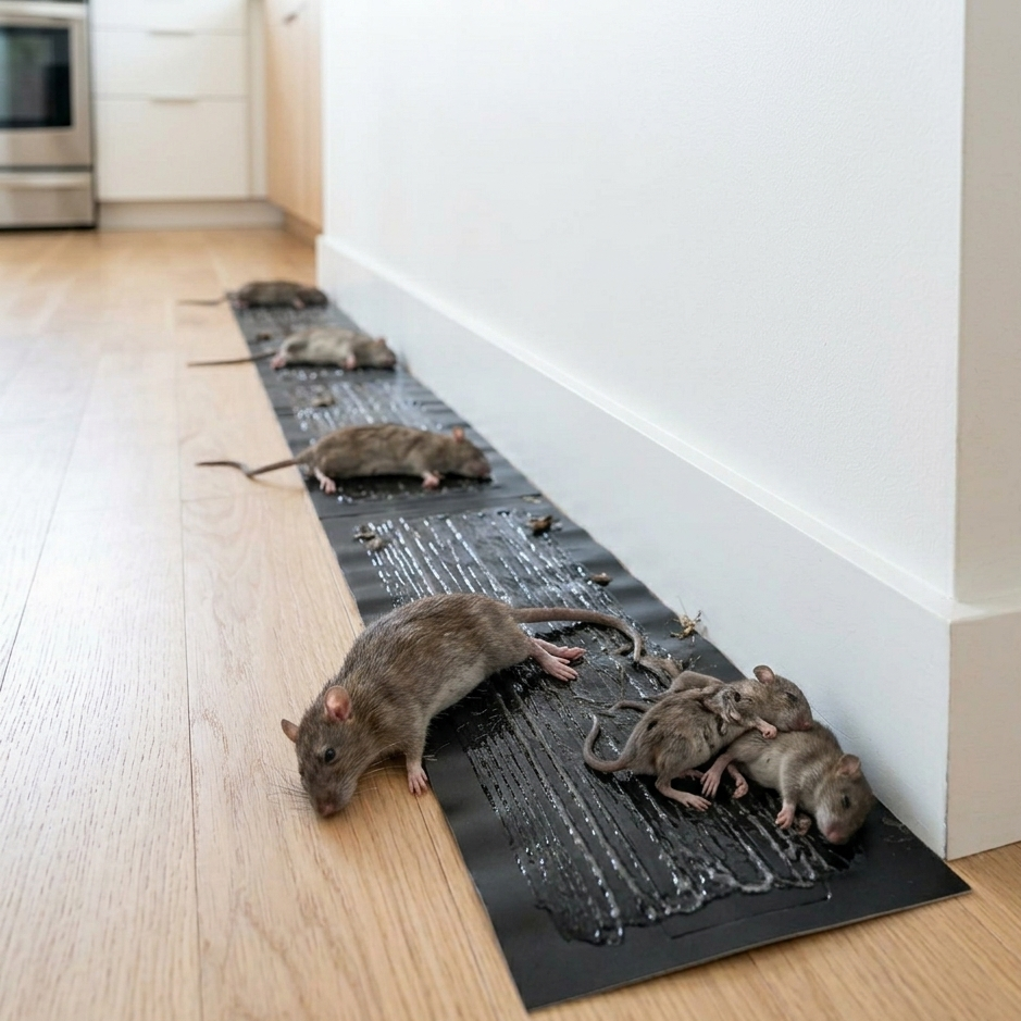 Ongediertebestrijding Kleefval XXL Set – Effectieve Muizen-, Ratten- & Insectenvanger voor Binnen en Buiten – Giftvrij & Veilig 10 Stuks
