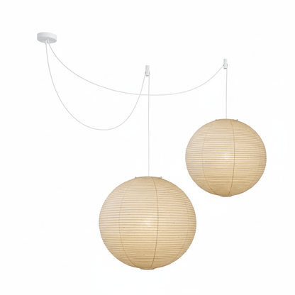 Japanse Mulberry Paper Hanglamp — Handgemaakte Washi Lampenkap Bol Sfeerverlichting