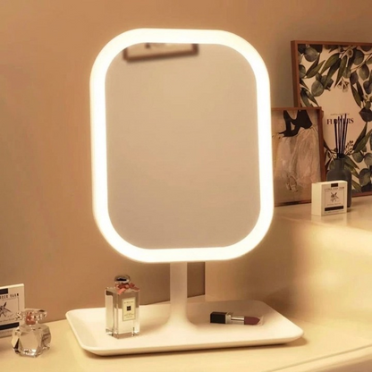 Verlichte Make-upspiegel met 3 Lichtmodi Dimbaar Touch LED Tafelmodel voor Schminken