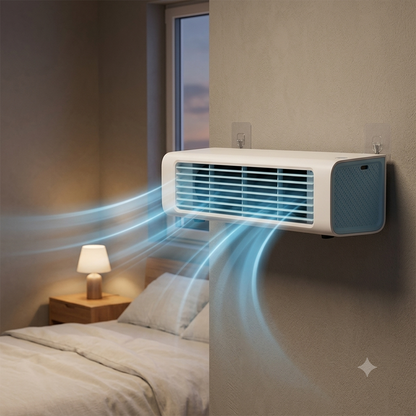 Draagbare Koeler Zonder Bladen Oplaadbaar Wit Kinderkamer Slaapkamer Bureau Mini Ventilator Fluisterstil 20 dB Bladeless
