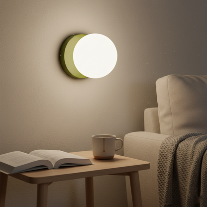 Wandlamp Glas Rond Nordisch Minimalistisch G9 LED Zwart Wit Groen Slaapkamer