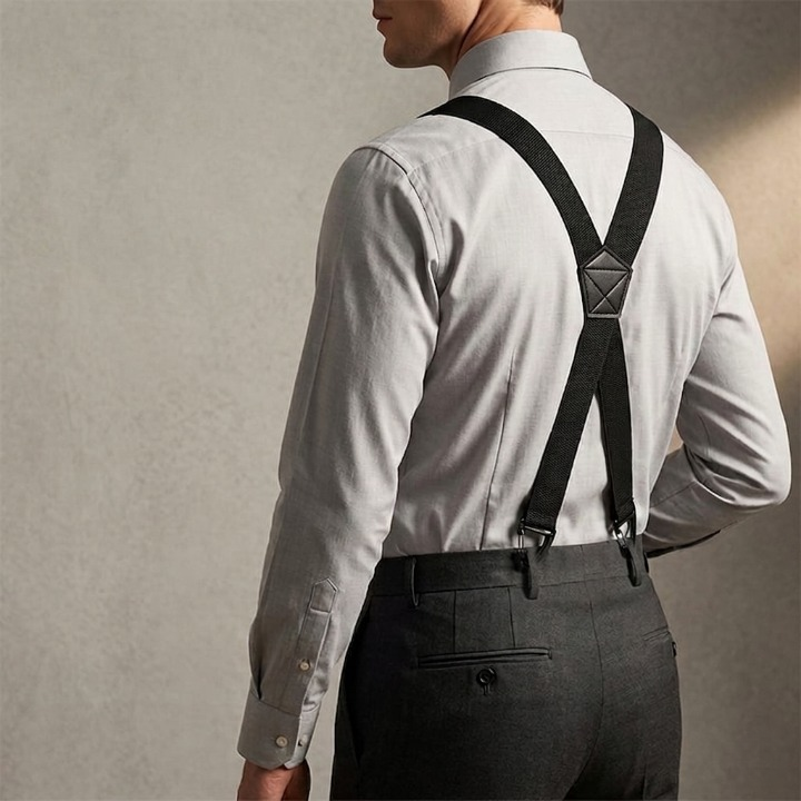 Herenbretels met Haakclips – Verstelbaar X-Back en Y-Vorm voor Perfecte Pasvorm